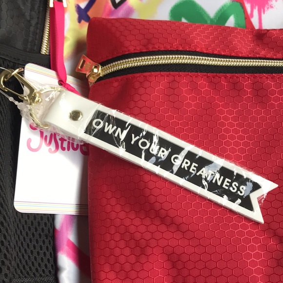 JUSTICE sport girls Graffiti Backpack - NEW with tags - Picture 4 of 13